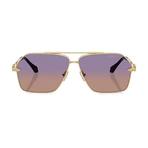 NEW VERSACE SUNGLASSES UNISEX GOLD PINK AVIATOR VE2284 1002/EL VE2284 1002EL - Picture 2 of 5